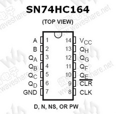 74HC164 SN74HC164 PDF Datasheet 中文资料下载