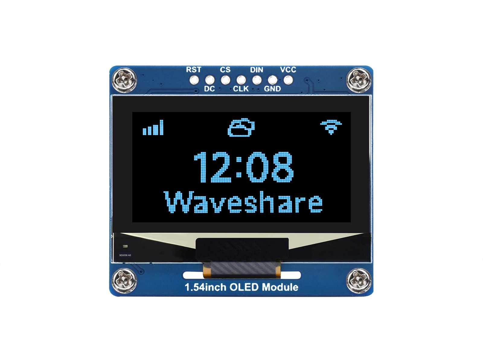 1.54寸OLED模块 128×64分辨率 SPI/I2C通信 蓝色显示屏
