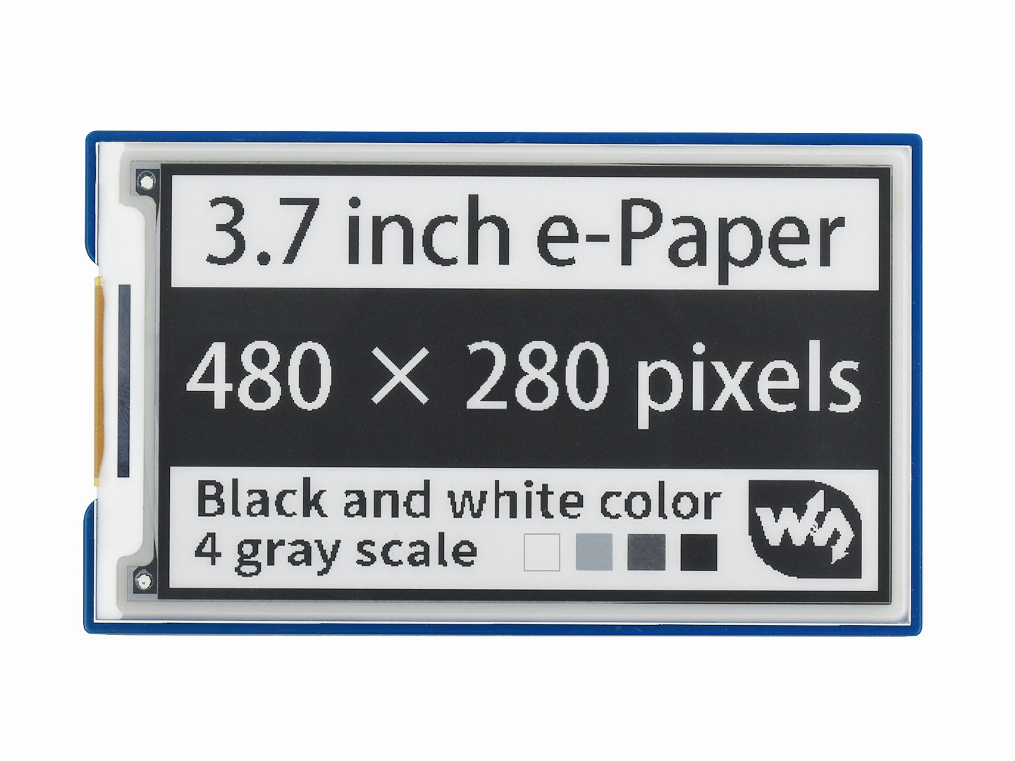 3.7寸e-Paper电子墨水屏模块480×280像素 SPI通信