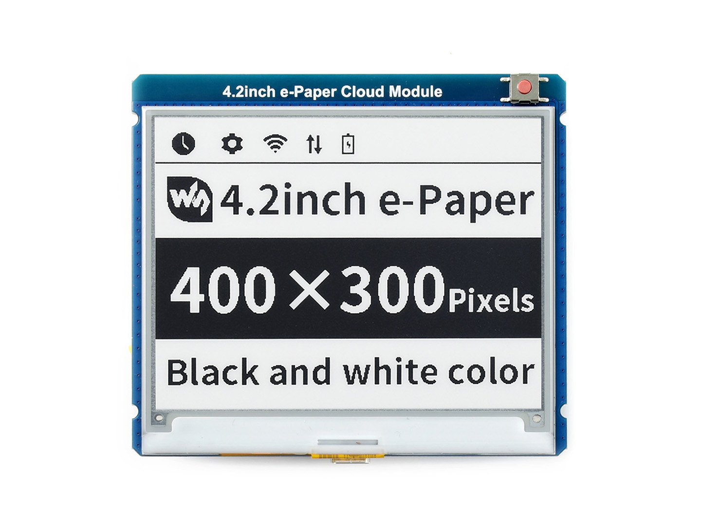 4.2寸e-Paper 电子墨水屏模块400×300像素 WiFi通信