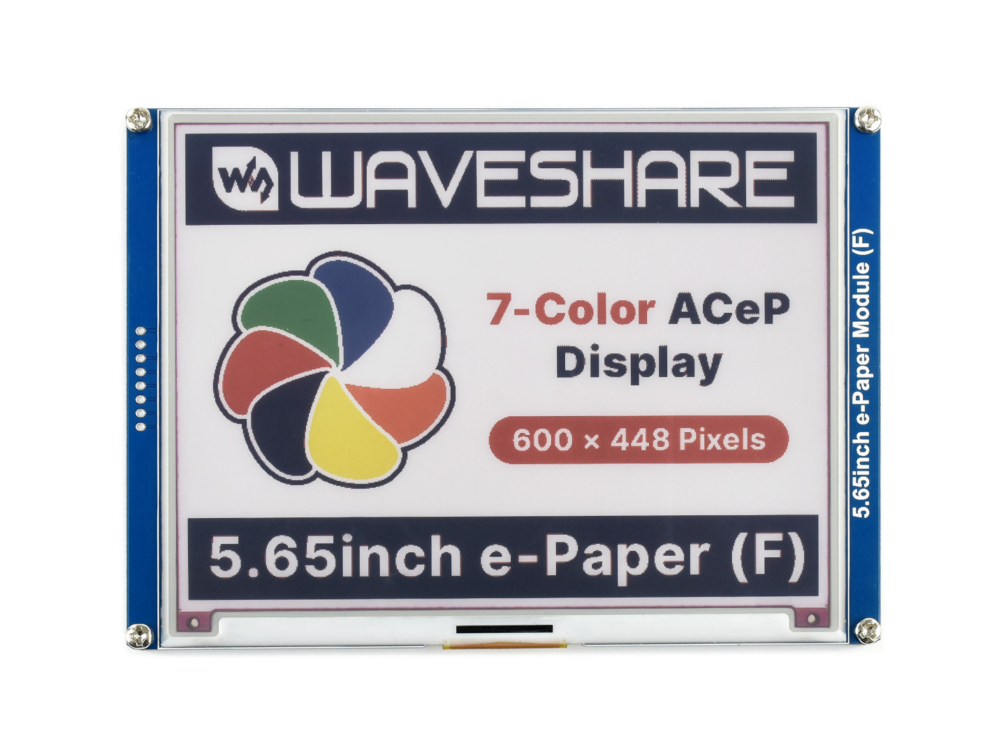 5.65寸彩色电子墨水屏模块 7彩色 600 × 448 分辨率