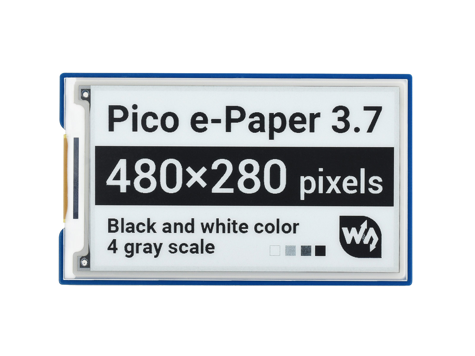 3.7寸电子墨水屏Pico扩展板 e-Paper 480×280分辨率 SPI通信