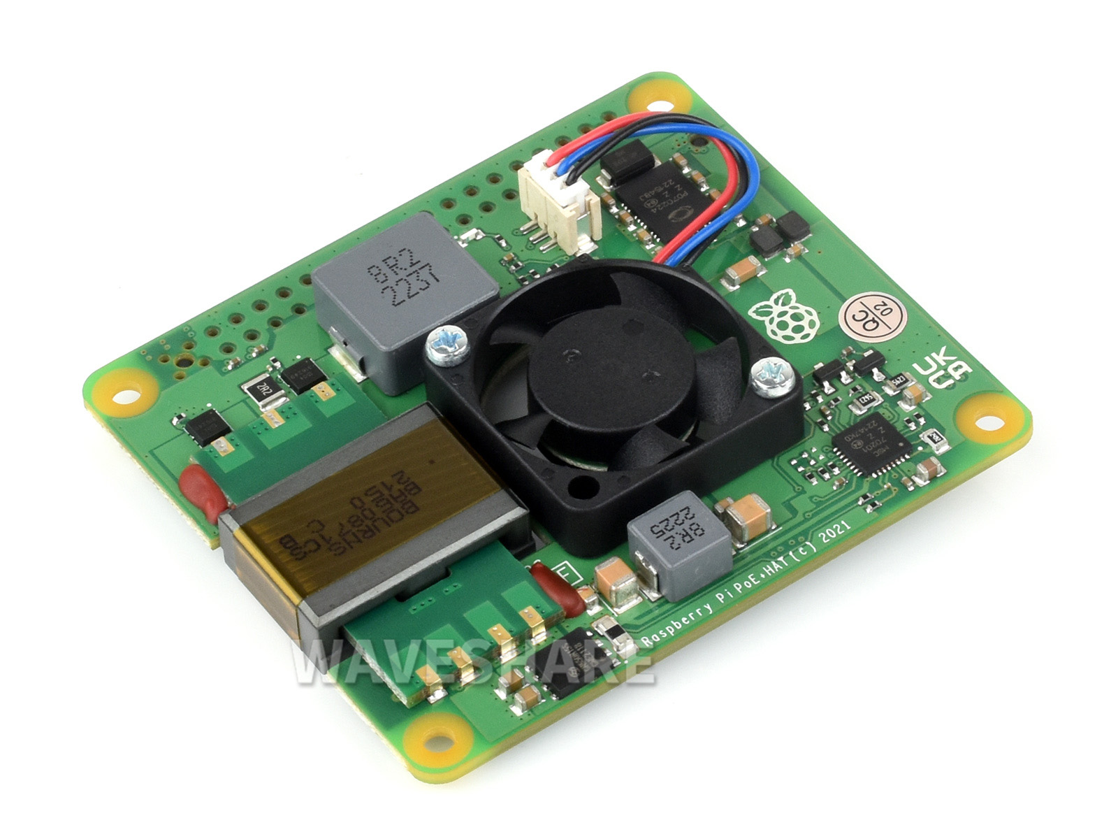 Raspberry Pi PoE+ HAT 树莓派3B+/4B以太网供电扩展板