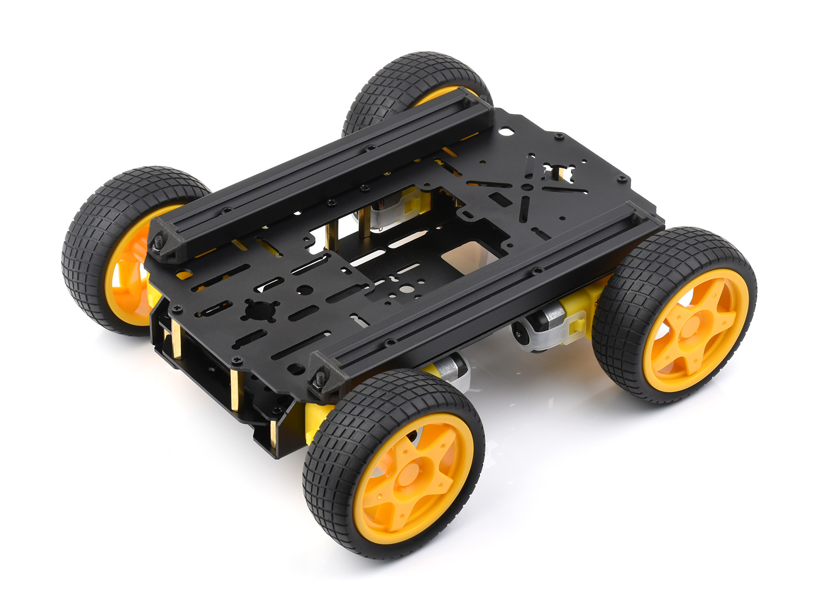 Robot-Chassis系列智能小车底盘NP型 普通车轮+带避震车身 轻量化减震滤震多层金属结构