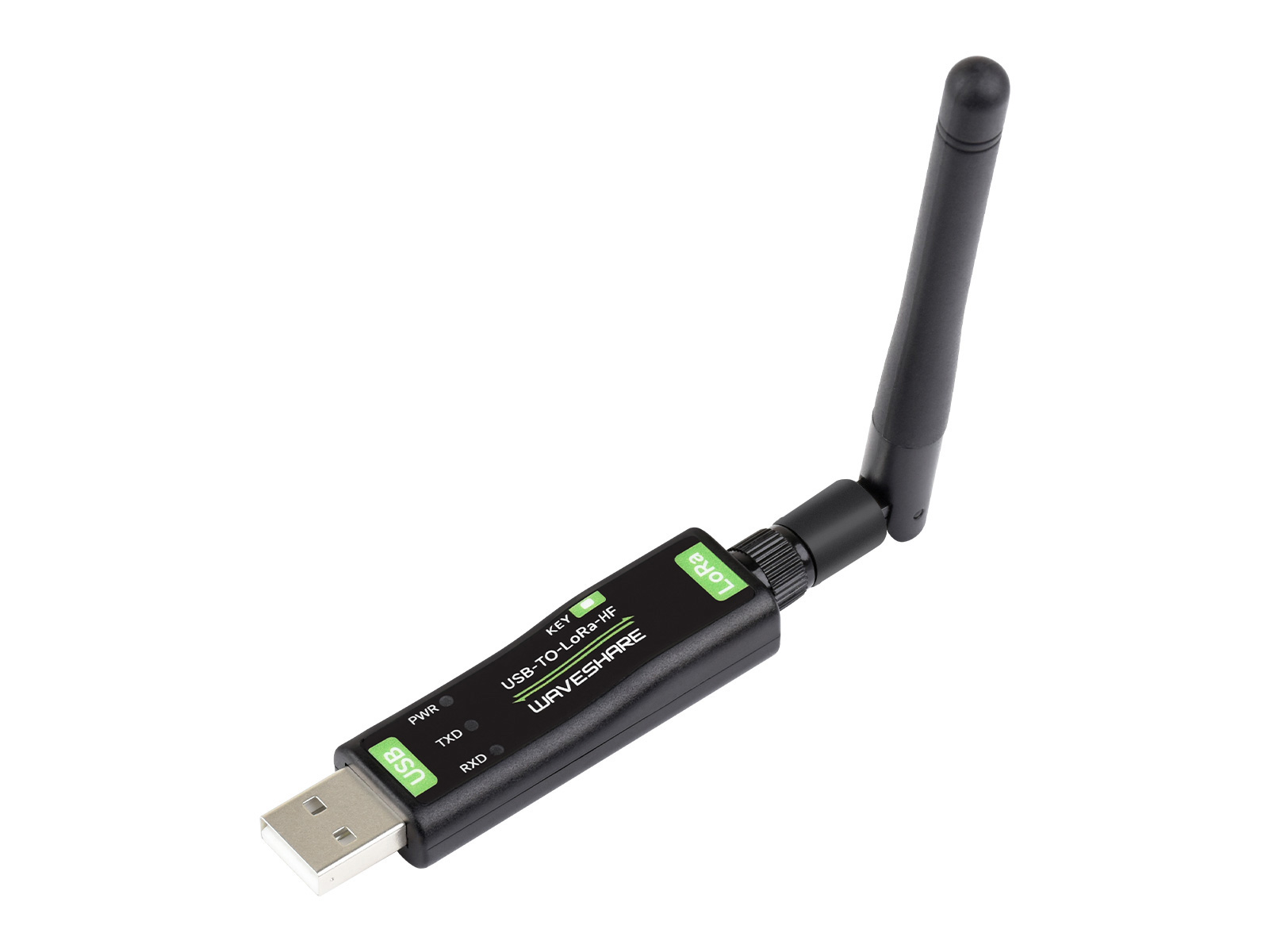 USB转LoRa数传模块 基于SX1262方案 无线数传终端 工业农业数据采集 适用于HF频段 采用TCXO晶振