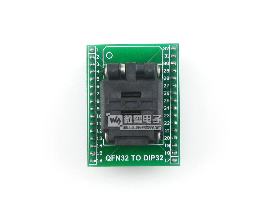 QFN32转DIP32 编程座 IC测试座 32QN50S15050带板
