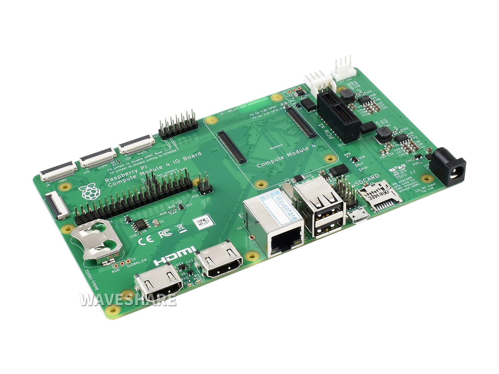 树莓派计算模块核心板底板Compute module 4 IO Board 适用于CM4 所有版本