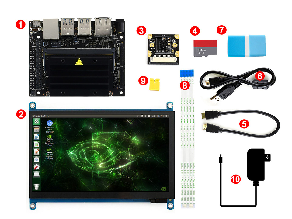 Jetson Nano Developer Kit (套餐C) 配置清单