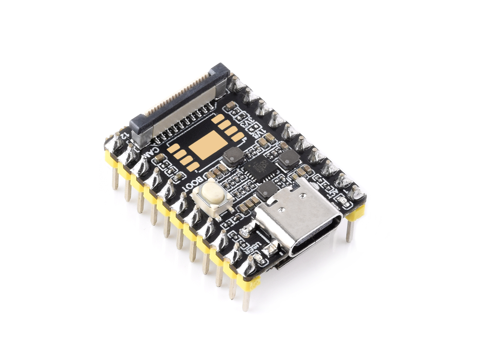 Luckfox Pico Mini A 幸狐RV1103微型Linux开发板  集成ARM Cortex-A7/RISC-V MCU/NPU/ISP等处理器 加焊黄色排针