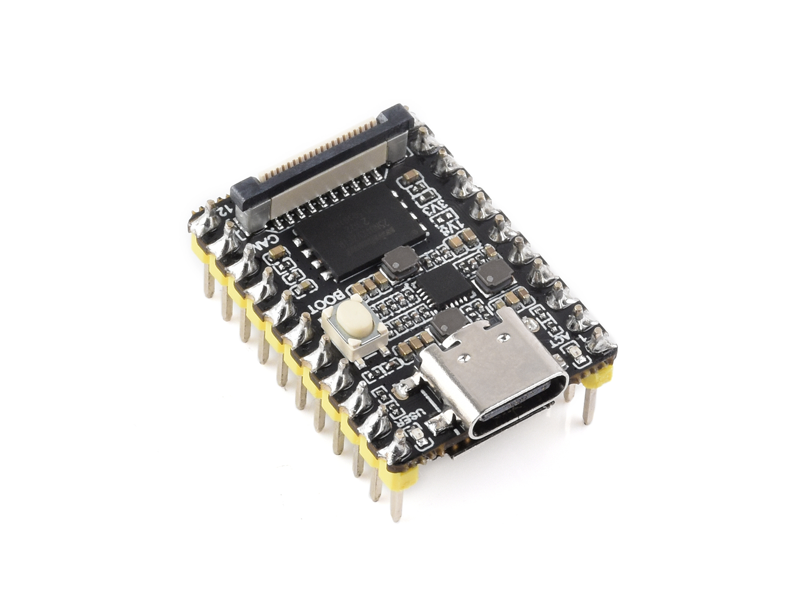 Luckfox Pico Mini B 幸狐RV1103微型Linux开发板  集成ARM Cortex-A7/RISC-V MCU/NPU/ISP等处理器 加焊黄色排针