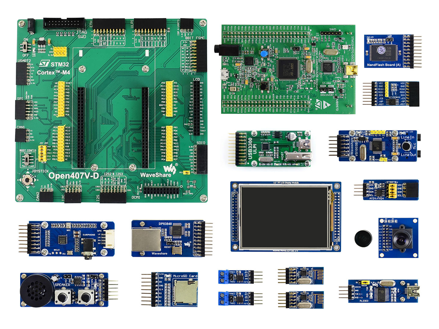 STM32F407VGT6开发板 学习板 套餐B 含14款模块
