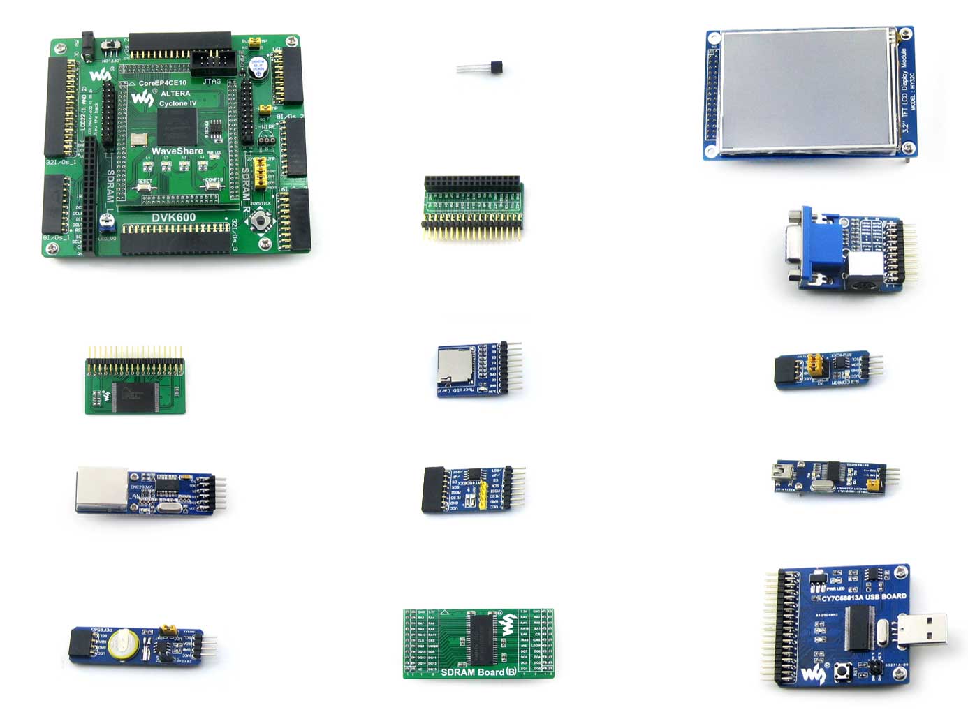 EP4CE10F17C8N开发板 FPGA学习板 套餐A 含12款模块