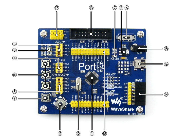 Cortex-M0开发板 Port1114