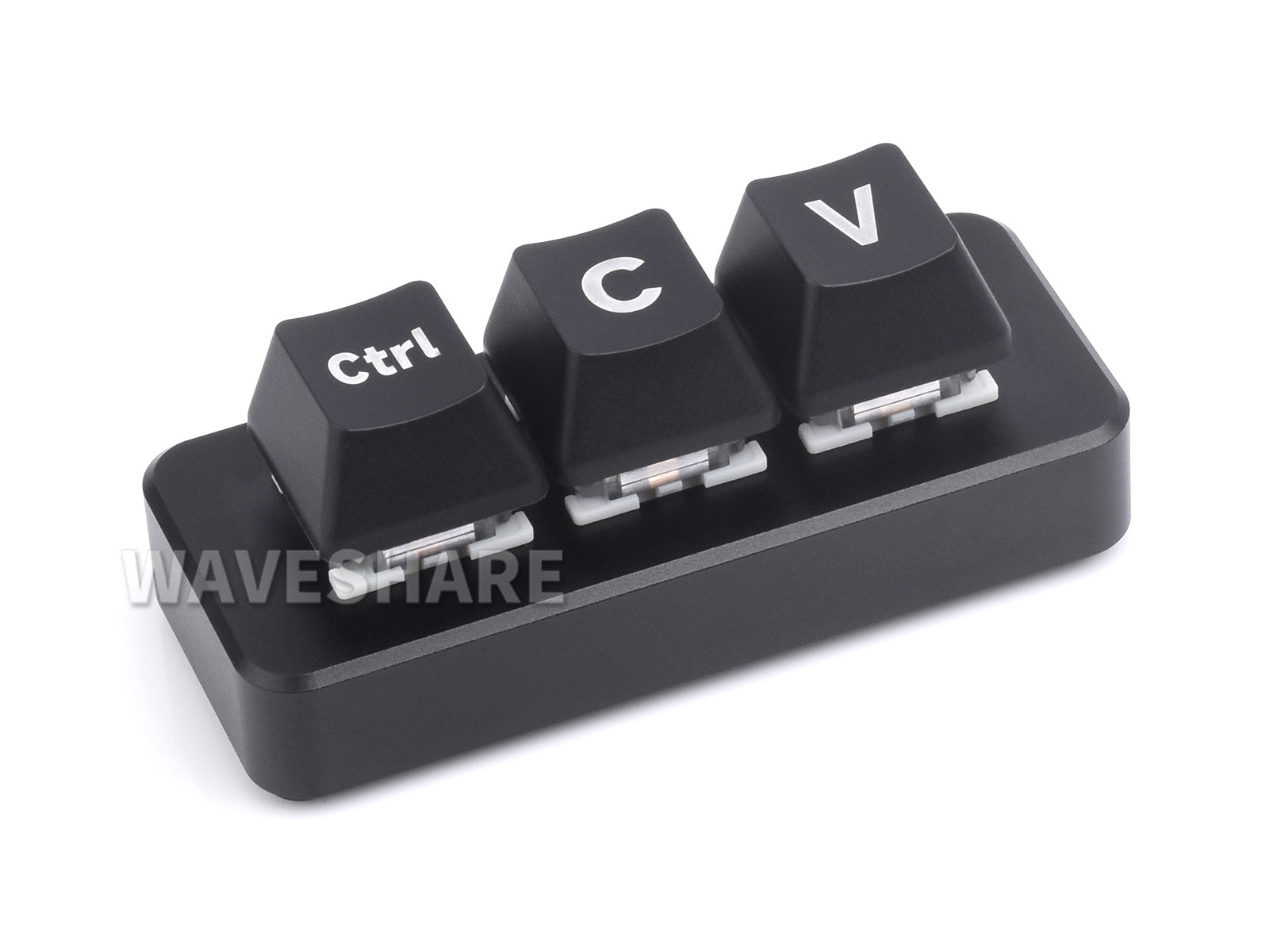 Ctrl C/V程序员快捷键盘 三键键盘开发板 采用RP2040微控制器芯片 可编程自定义功能 双Type-C接口 免驱动即插即用【升级版】