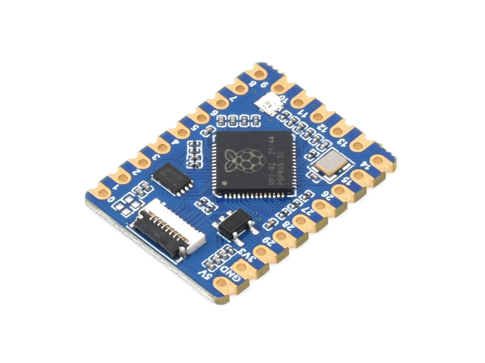 微雪RP2040-Tiny微型开发板 树莓派微控制器开发板 基于官方RP2040双核处理器 分体式USB接口设计 单板无配件