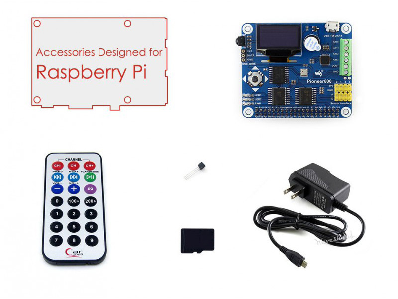树莓派配件包B 含多功能扩展板 USB线等