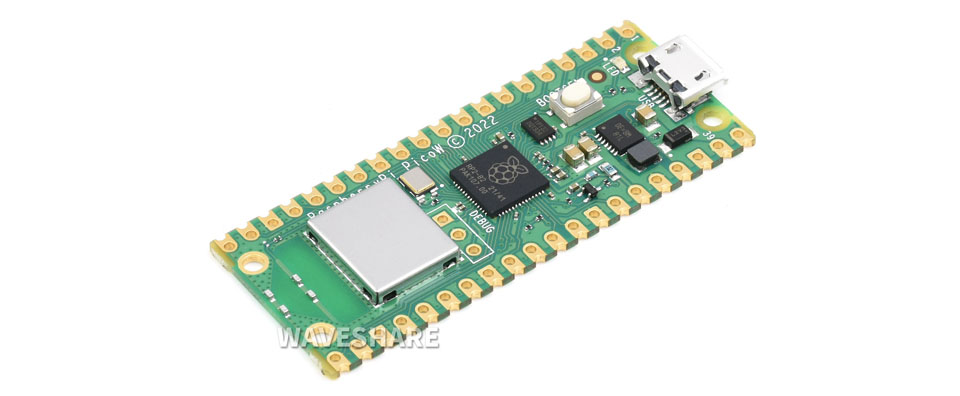 Raspberry Pi Pico w 新型微控制器迷你开发板配置清单