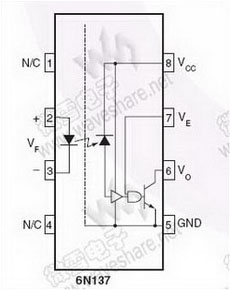 6N137  ON Semiconductor PDF Datasheet 中文资料下载