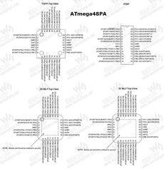 ATmega48PA PDF Datasheet 中文资料下载