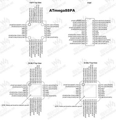 ATmega88PA PDF Datasheet 中文资料下载