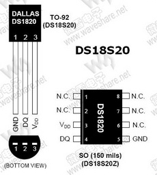 DS18S20 PDF Datasheet 中文资料下载