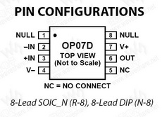 OP07D PDF Datasheet 中文资料下载