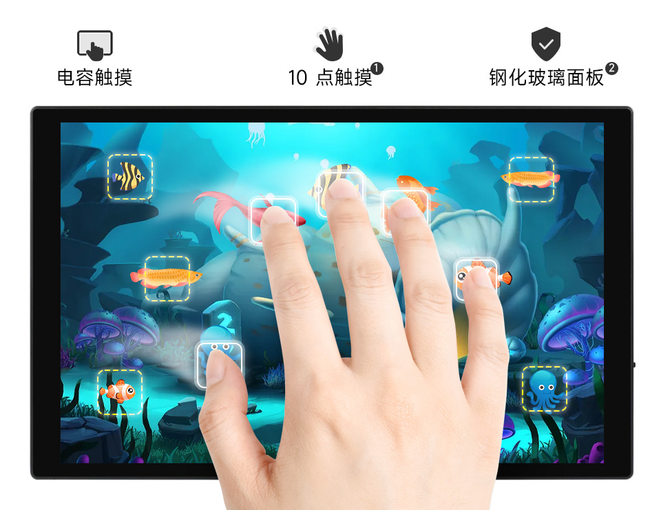 10.1 英寸 DSI 显示屏触控屏支持电容式十点触控