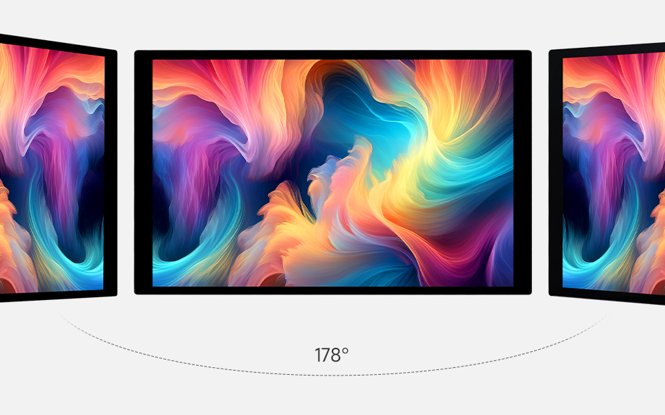 8 英寸高色域触摸显示器显示角度