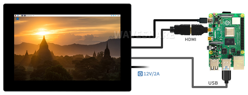 10.1英寸触控屏接入树莓派Raspberry Pi 4