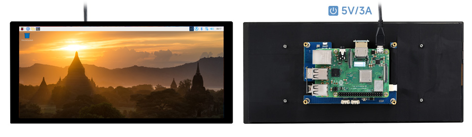 10.4 英寸 QLED 触控屏接入树莓派 3B+