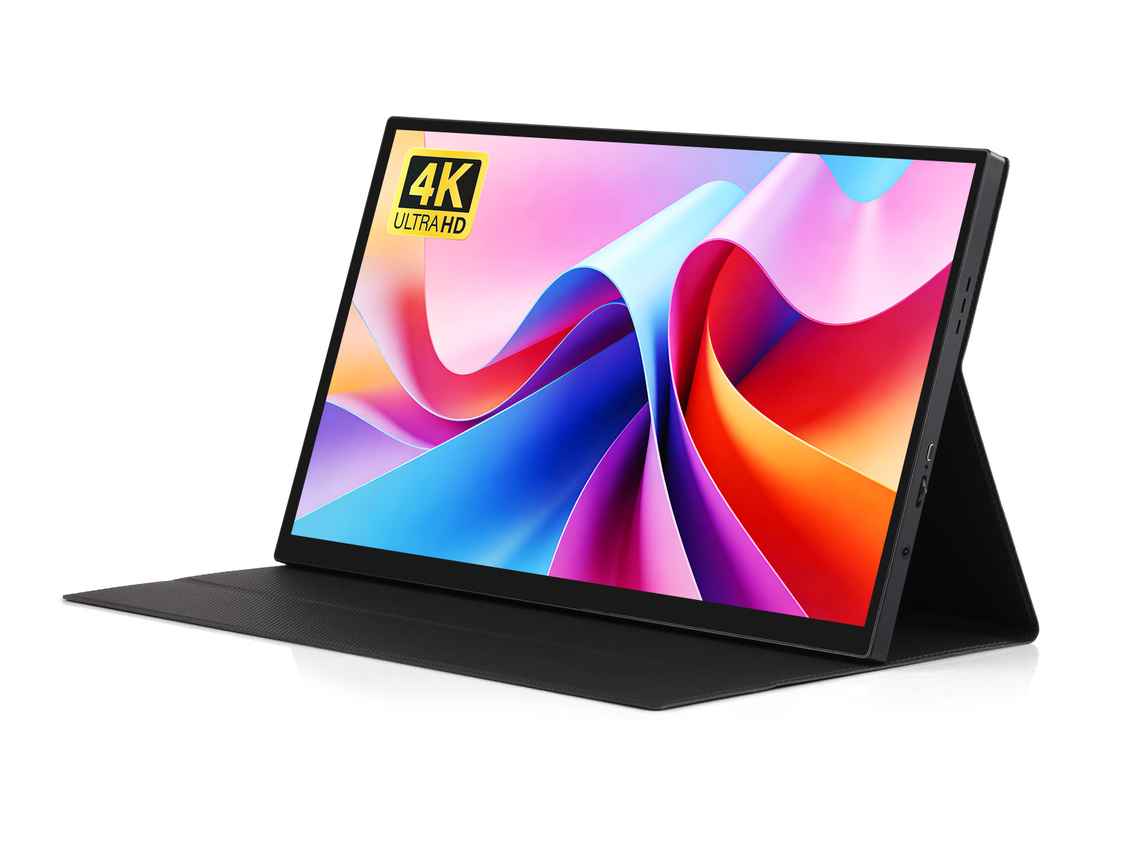 14 英寸 4K 便携式触控屏 3840 × 2160 分辨率 HDR  IPS 面板 全贴合工艺 十点电容触摸 带磁吸保护套