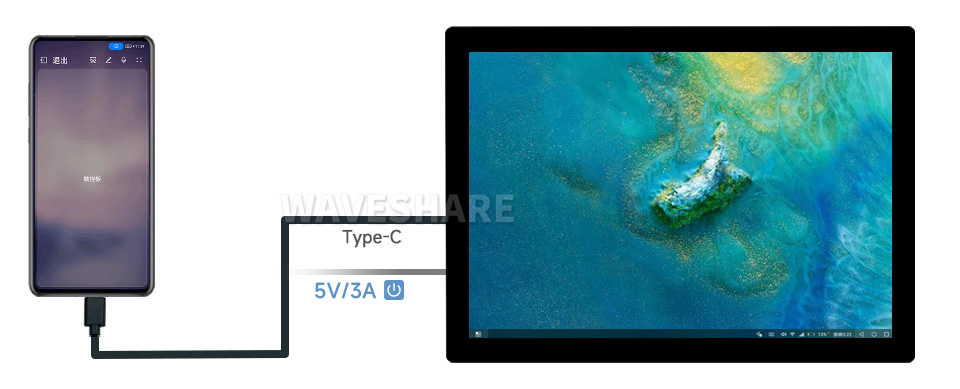 14 英寸高清触控屏全贴合屏HDR显示器接入手机