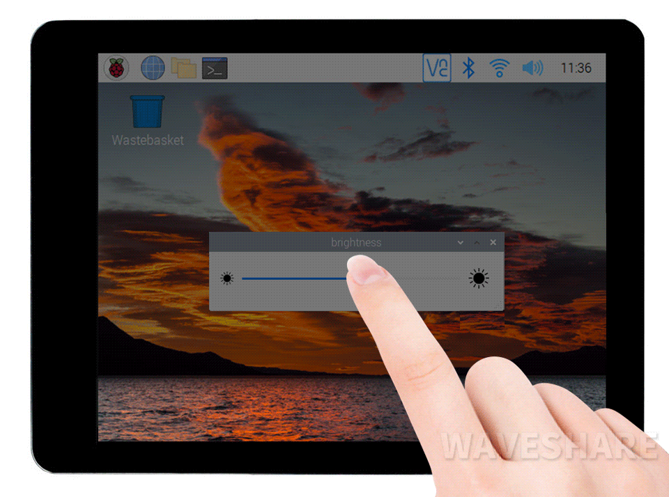 2.8 英寸 DSI 触控屏背光亮度