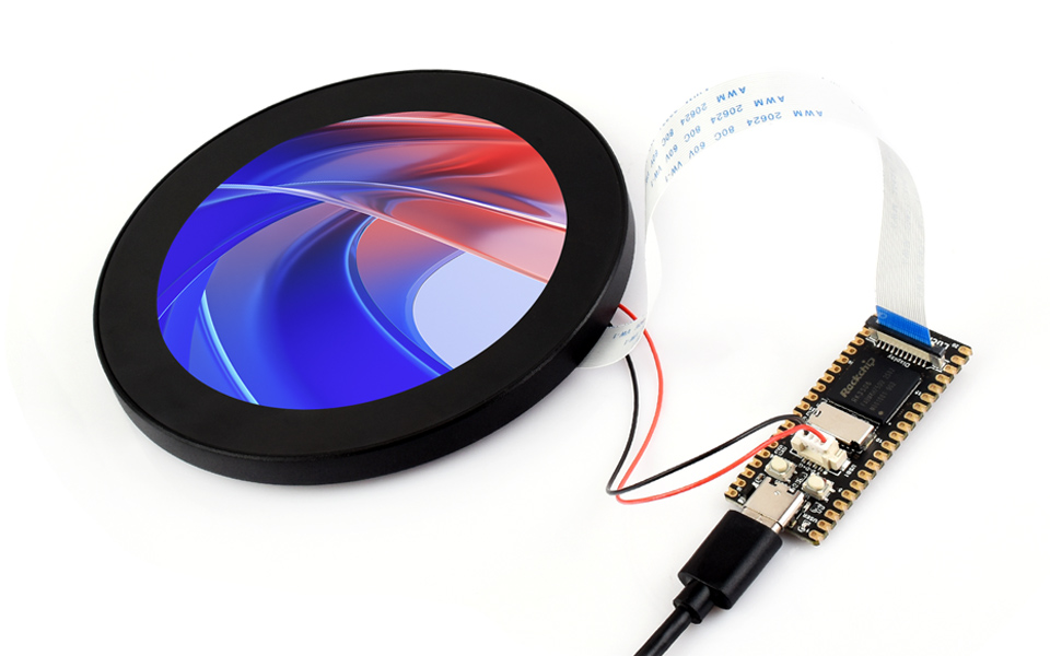 4 英寸圆形触控屏接入 接入 Luckfox Lyra