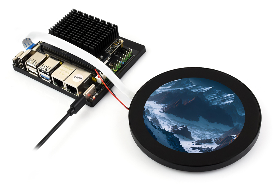 4 英寸圆形触控屏接入 Luckfox Omni3576