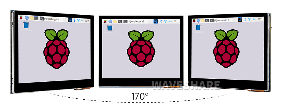 3.5 英寸触控屏显示角度