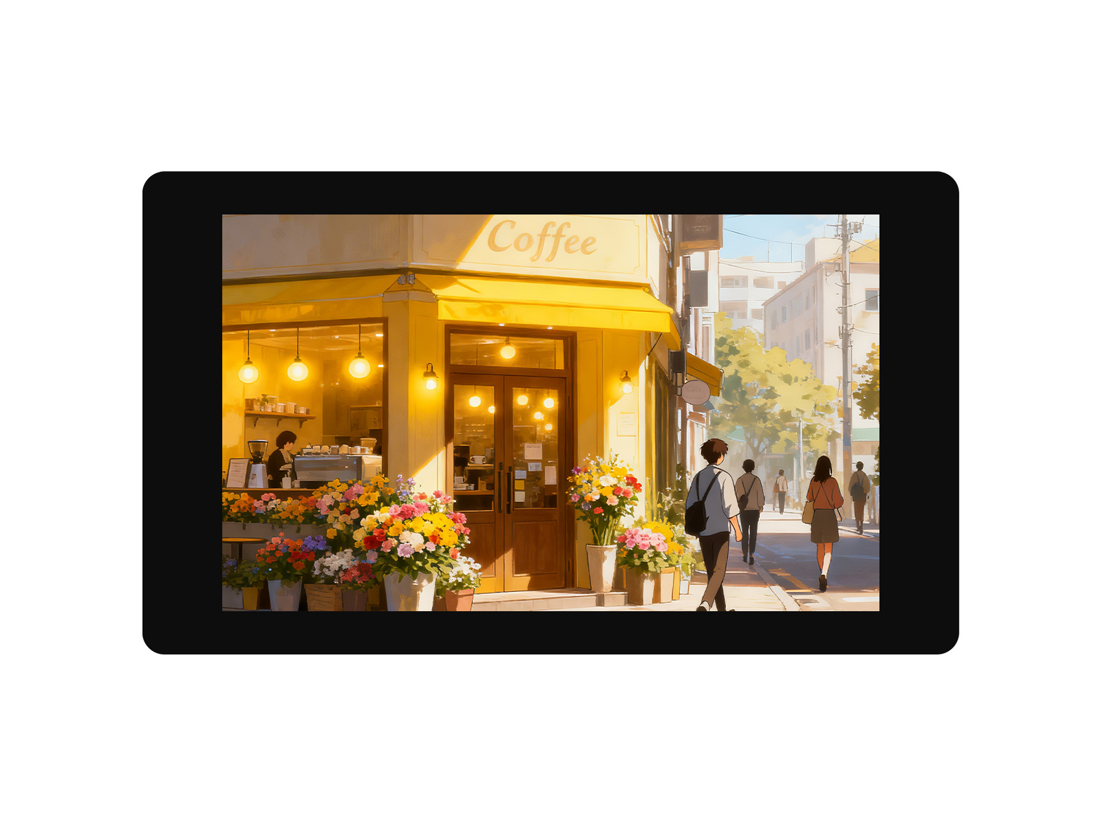 4.3 英寸 DSI 电容触控屏 480 × 800 分辨率 IPS 显示面板 5 点触控 全贴合钢化玻璃面板