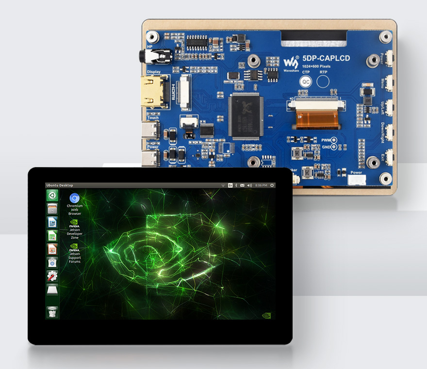 5 英寸触控屏产品展示