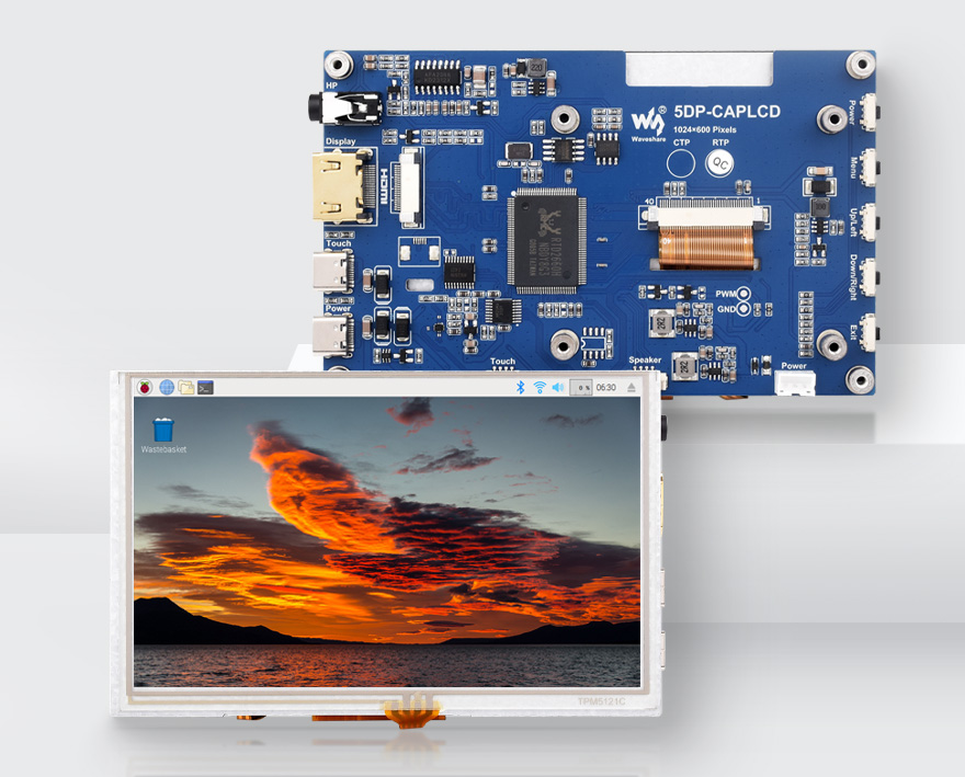 5 英寸触控屏产品展示