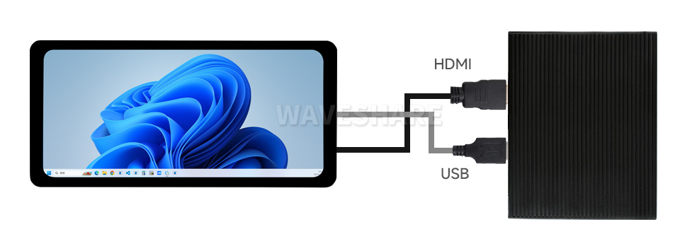 6.25 英寸触控屏接入各种 mini PC