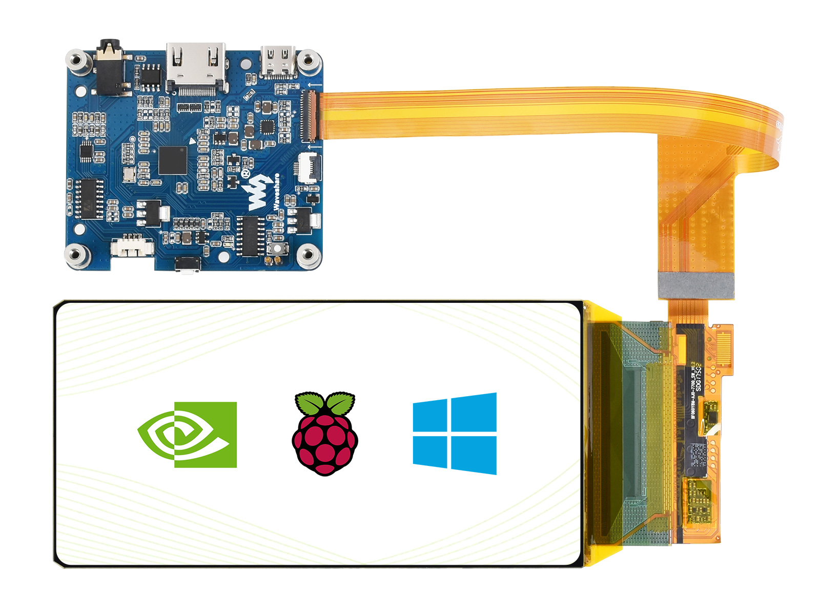 6寸1080×2160高清柔性屏HDMI AMOLED圆角屏