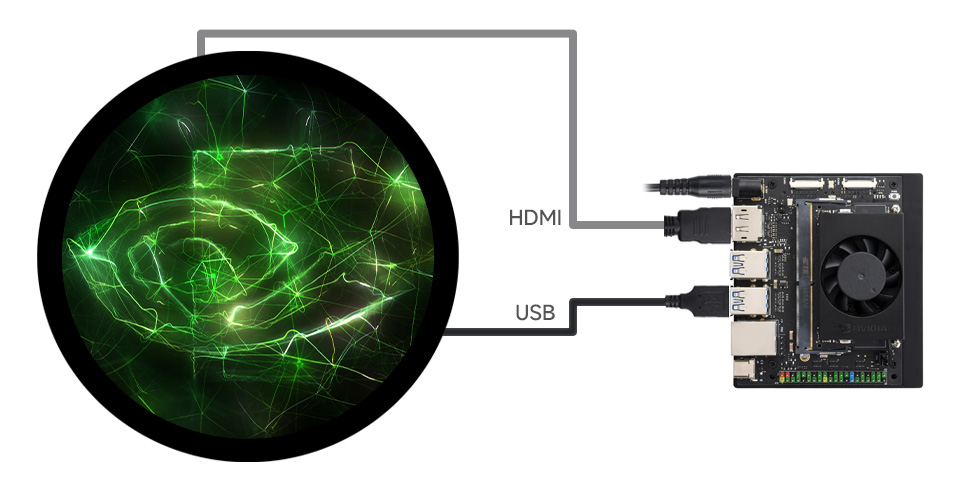 7 英寸圆形触控屏接入Jetson Orin