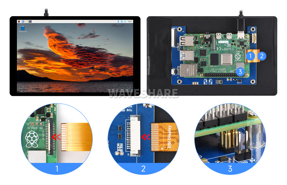 8.8 英寸触控屏接入树莓派