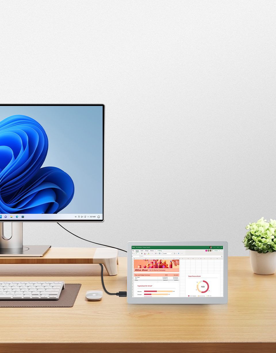 9.3 英寸触控屏显示角度