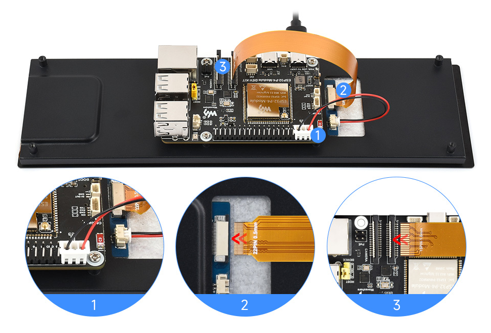 8.8 英寸 DSI 触控屏接入ESP32-P4-NANO