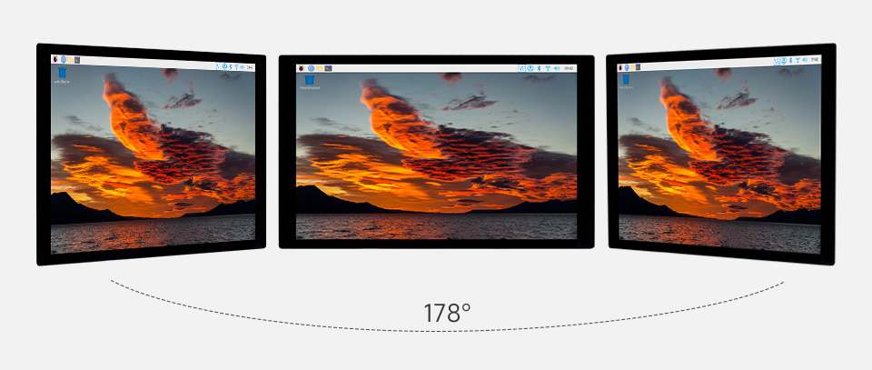 8 英寸触控屏显示角度