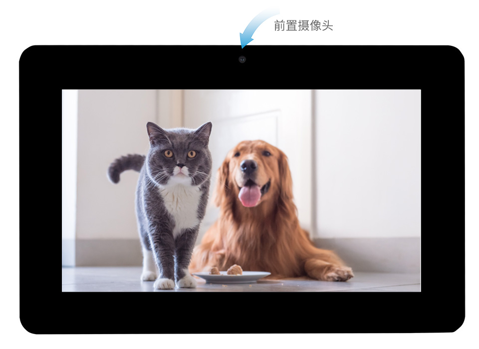 8 英寸 DSI 触控屏带摄像头 500 万像素前置摄像头