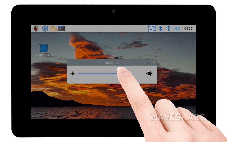 8 英寸 DSI 触控屏背光亮度