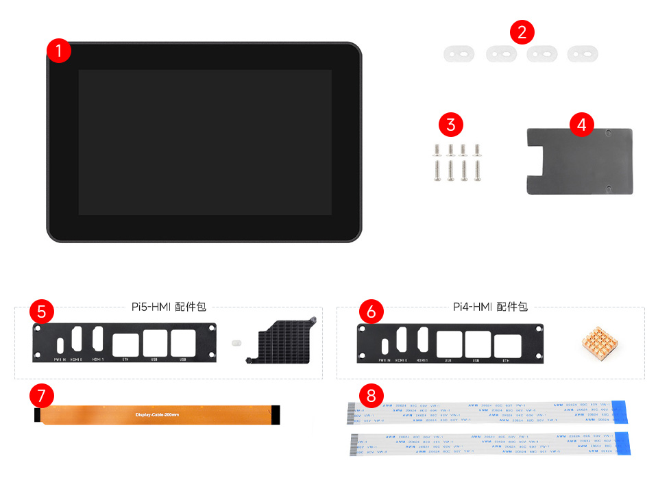 树莓派5工业HMI触控一体机配置清单
