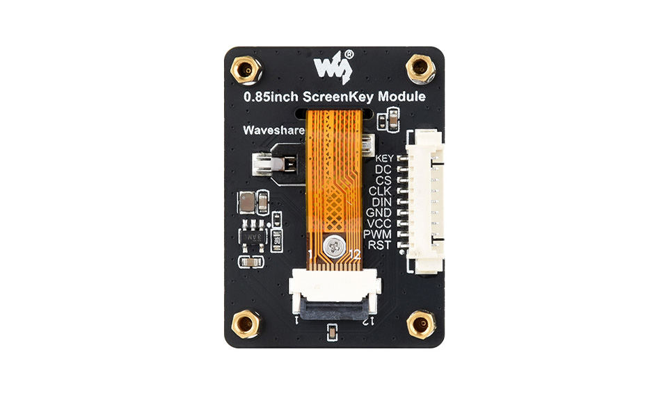 0.85 英寸 ScreenKey 模块硬件连接示意图